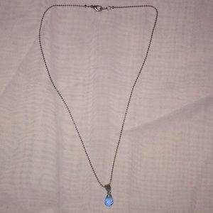Sterling Silver Crystal Necklace